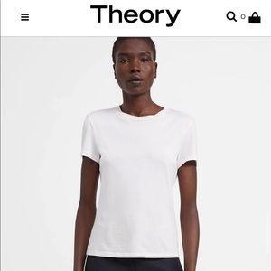 NWOT Theory white T shirt